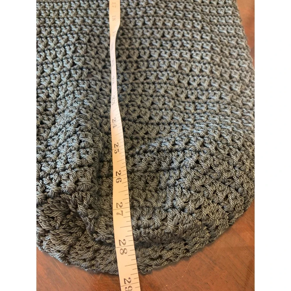 Crochet Hobo Bag Boho Knit‎ Shoulder Tote Lined Beach Vacation
